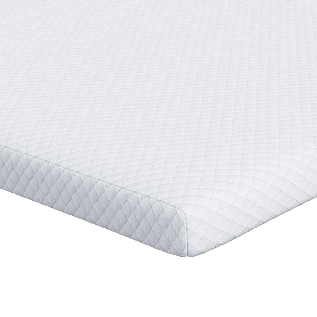 Vidaxl matrastopper wit 90 x 190 cm jacquard stof