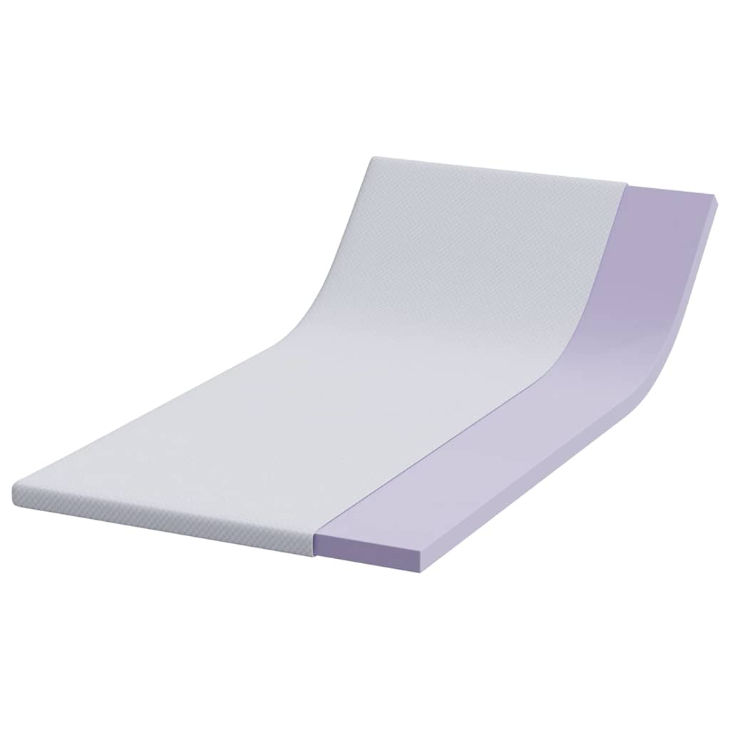 Vidaxl matrastopper wit 90 x 200 cm jacquard stof