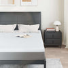 Vidaxl matrastopper wit 140 x 190 cm jacquard stof