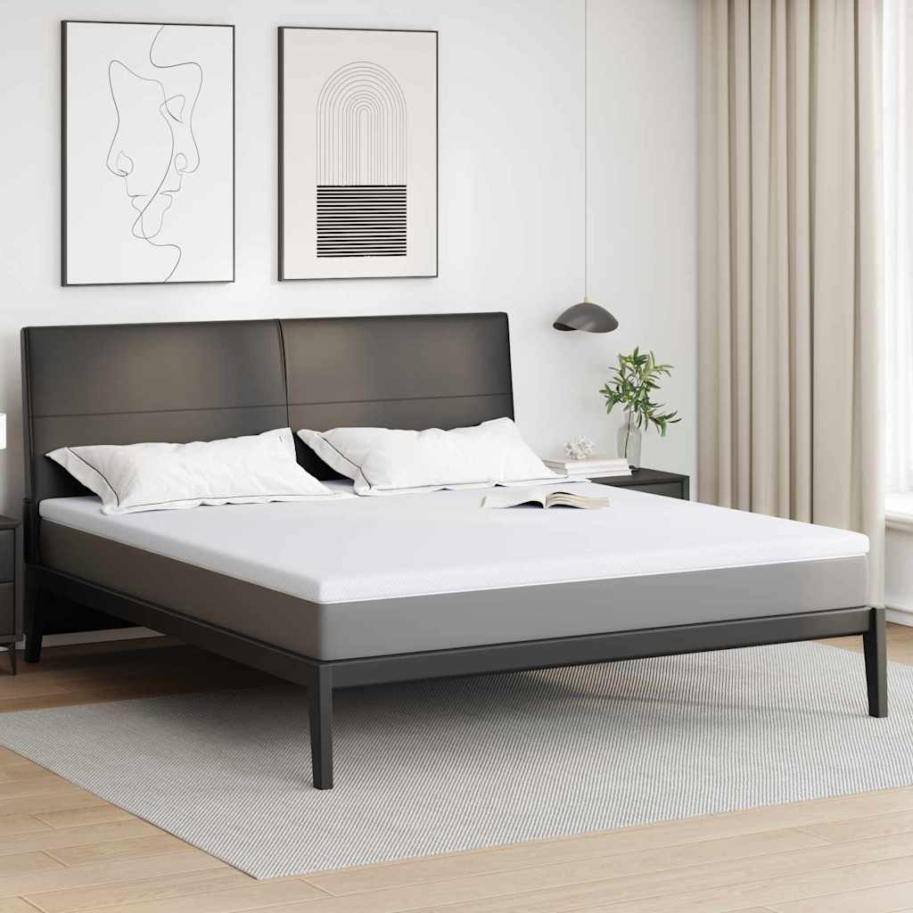 Vidaxl matrastopper wit 200 x 200 x 5 cm jacquard stof