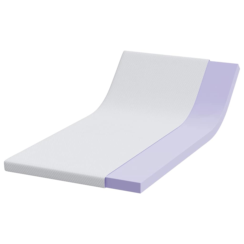 Vidaxl matrastopper wit 120 x 200 cm jacquard stof