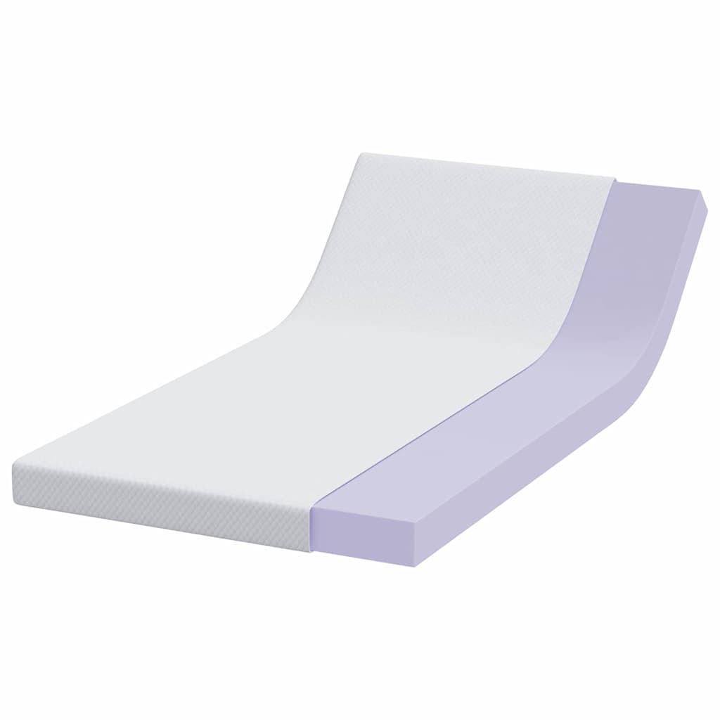 Vidaxl matrastopper wit 120 x 200 cm jacquard stof