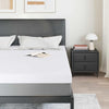Vidaxl matrastopper wit 180 x 200 cm jacquard stof