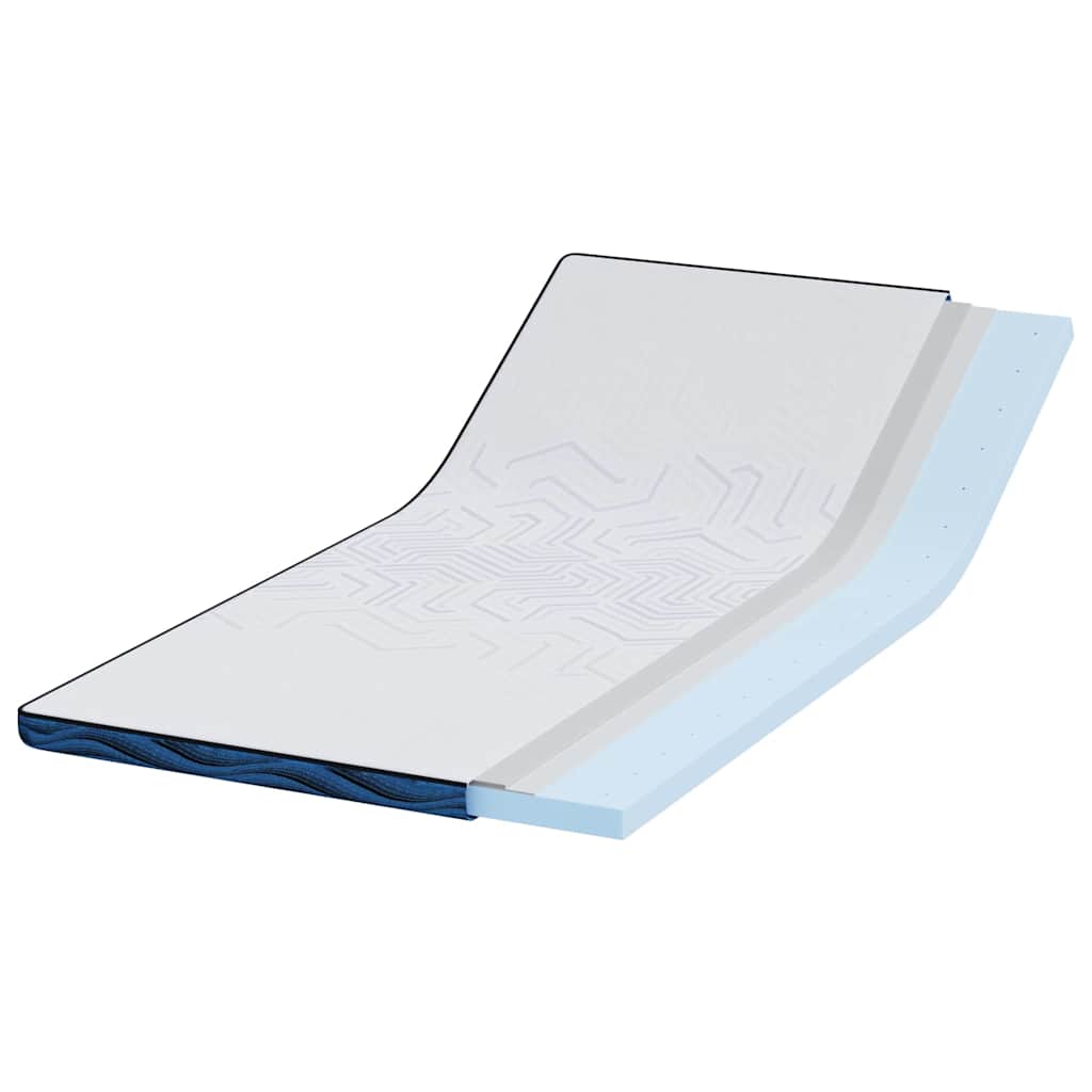Vidaxl matrastopper wit 90 x 190 cm jacquard stof