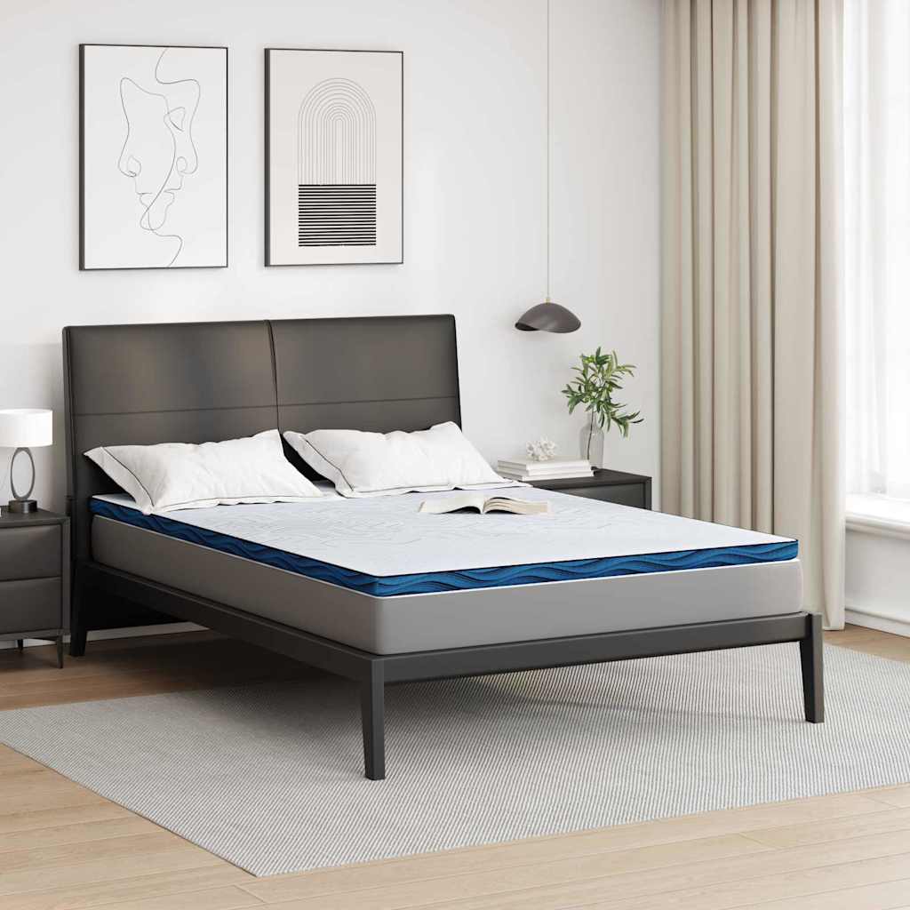 Vidaxl matrastopper wit 140 x 200 cm jacquard stof