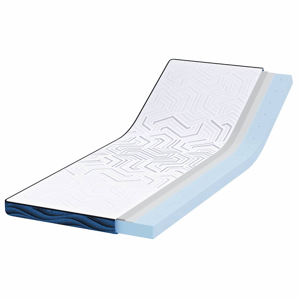 Vidaxl matrastopper wit 80 x 200 cm jacquard stof