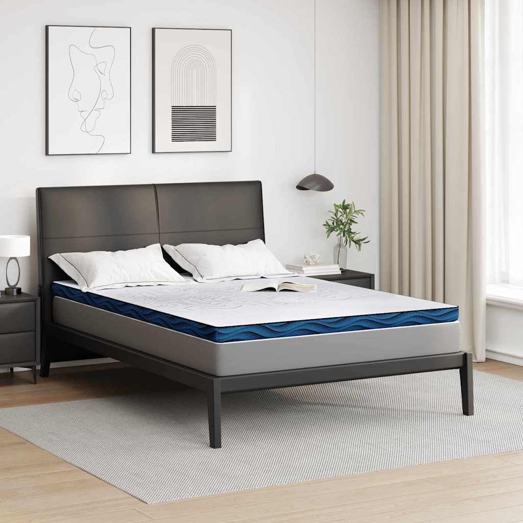 Vidaxl matrastopper wit 140 x 190 cm jacquard stof