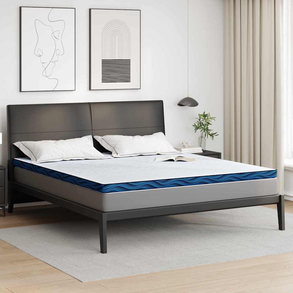 Vidaxl matrastopper wit 200 x 200 cm jacquard stof