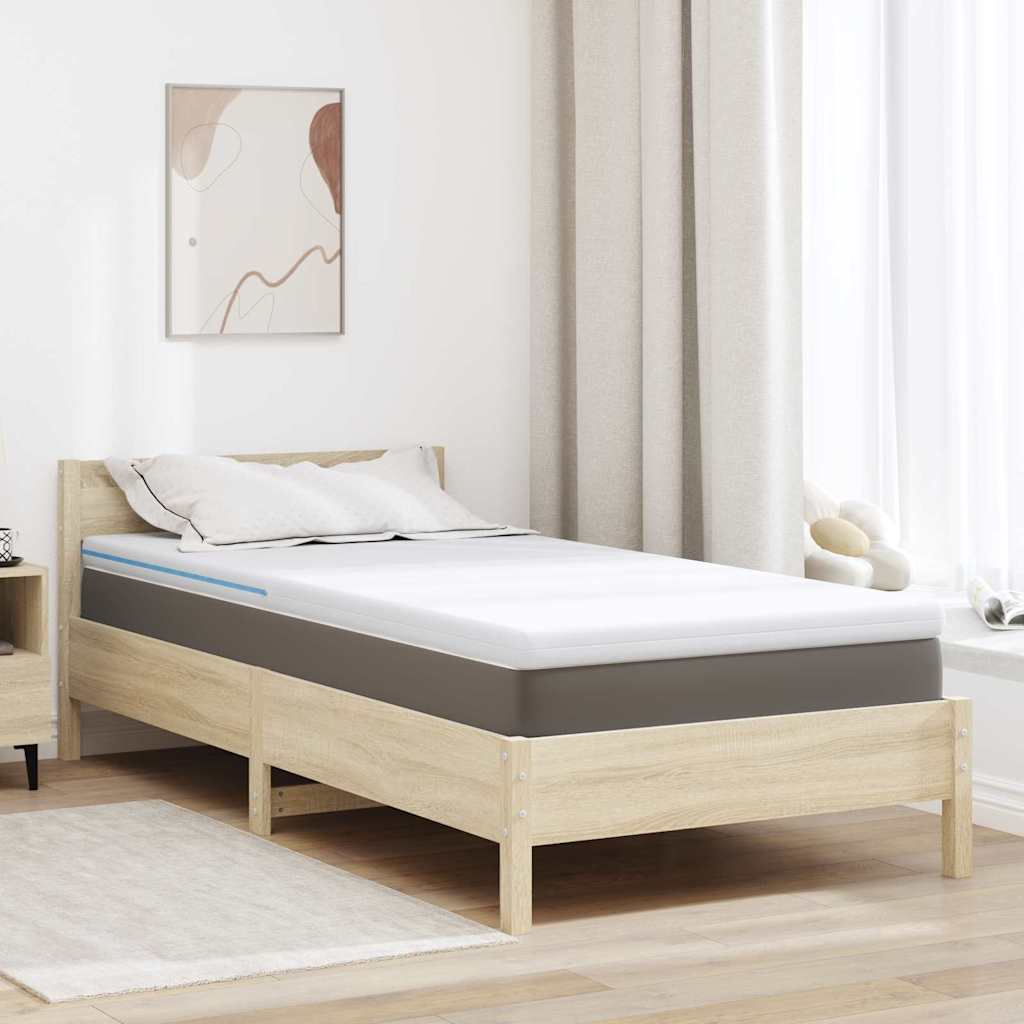 Cubrecolchón vidaxxl blanco 90 x 190 cm tejido jacquard