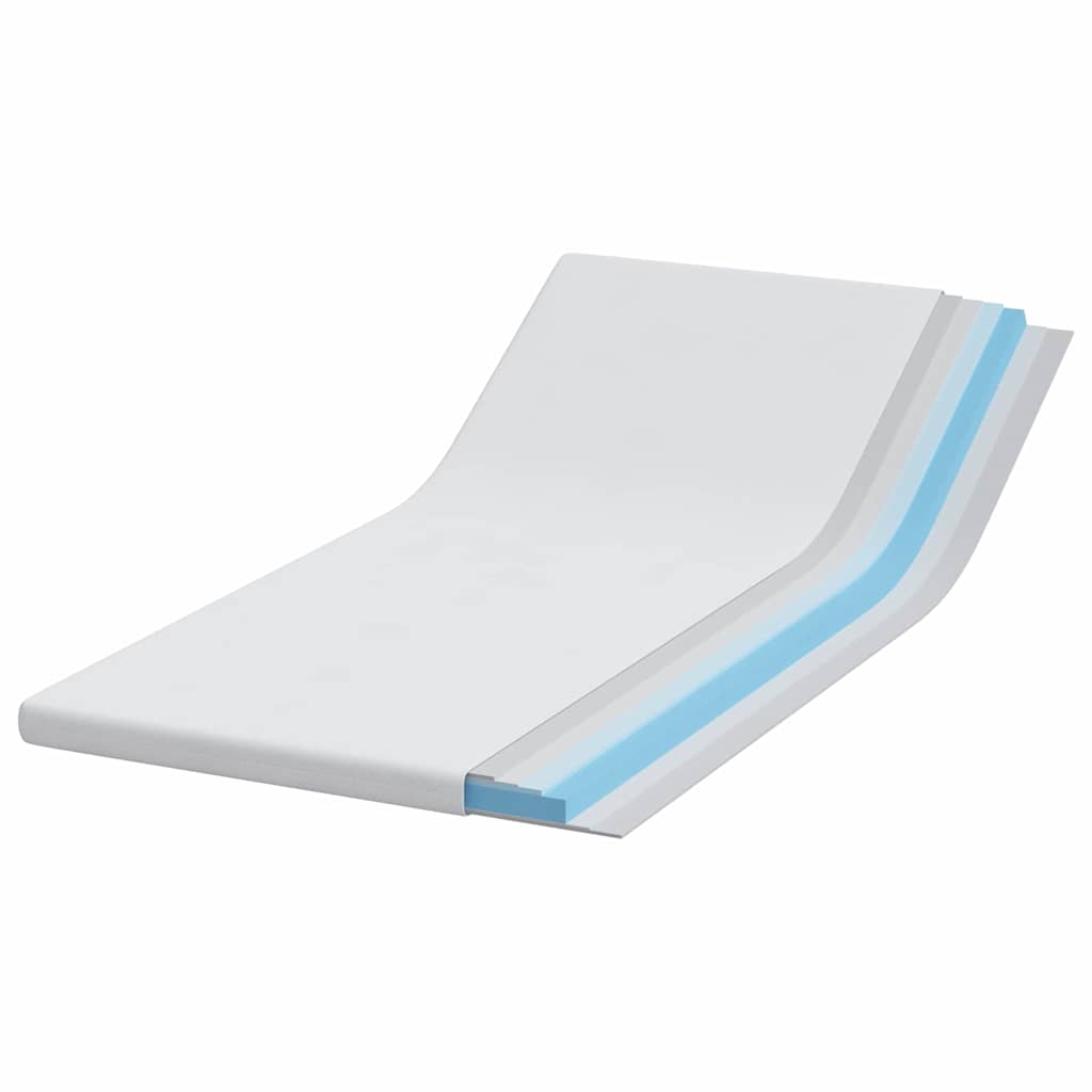 Vidaxl matrastopper wit 100 x 200 cm jacquard stof