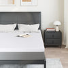 Cubrecolchón vidaxxl blanco 140 x 200 cm tejido jacquard