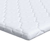 Adorno de coco VidaXL tejido jacquard blanco 70 x 200 cm