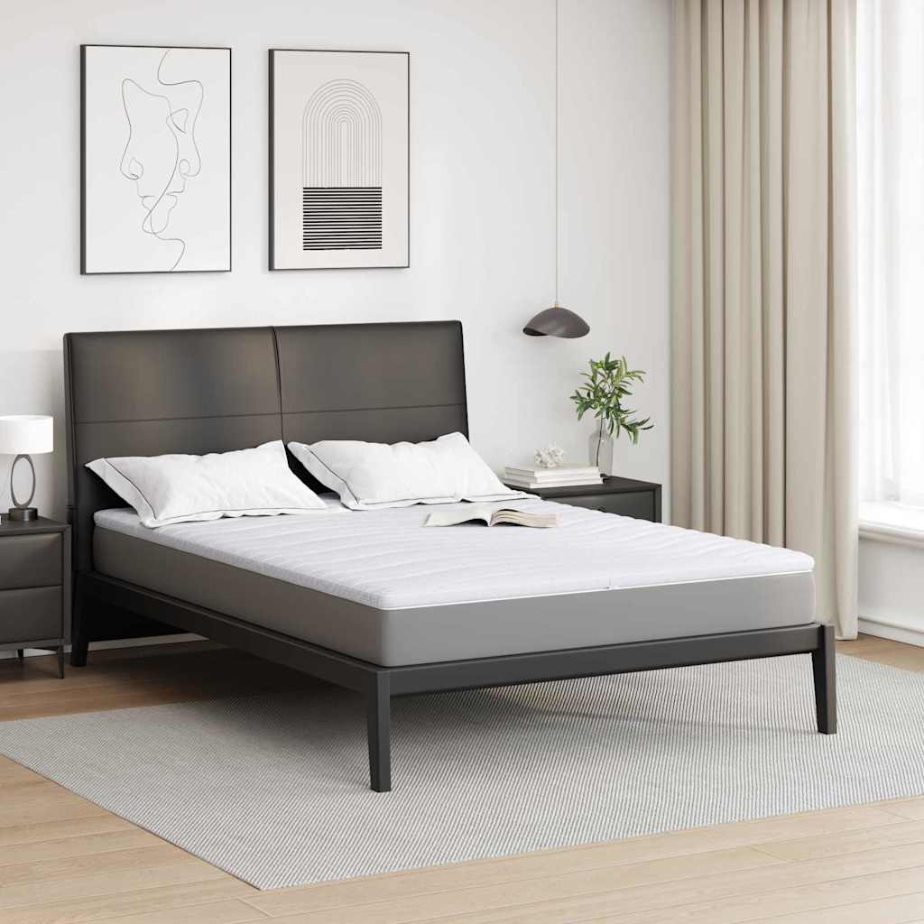 Coprimaterasso Vidaxl tessuto a maglia bianco 140 x 190 cm
