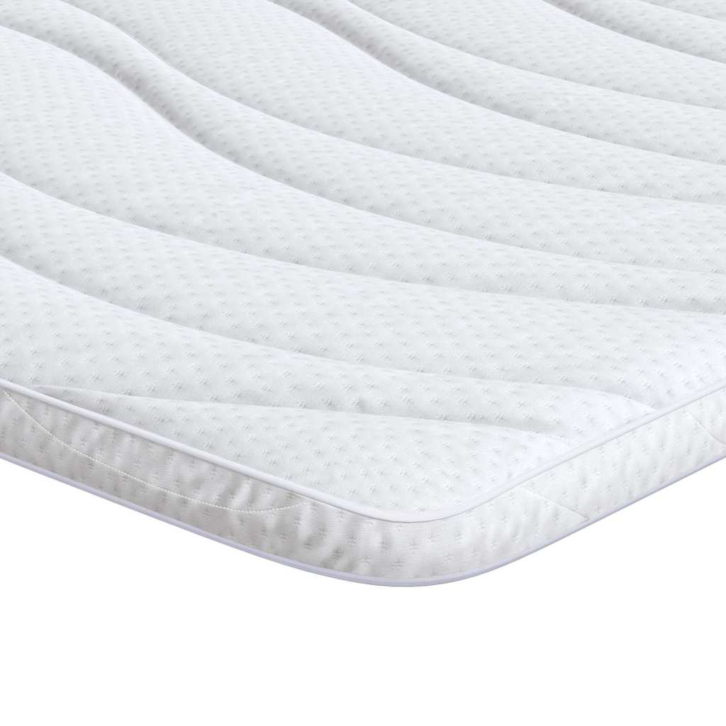 Vidaxl matrastopper wit 140 x 200 cm gebreide stof