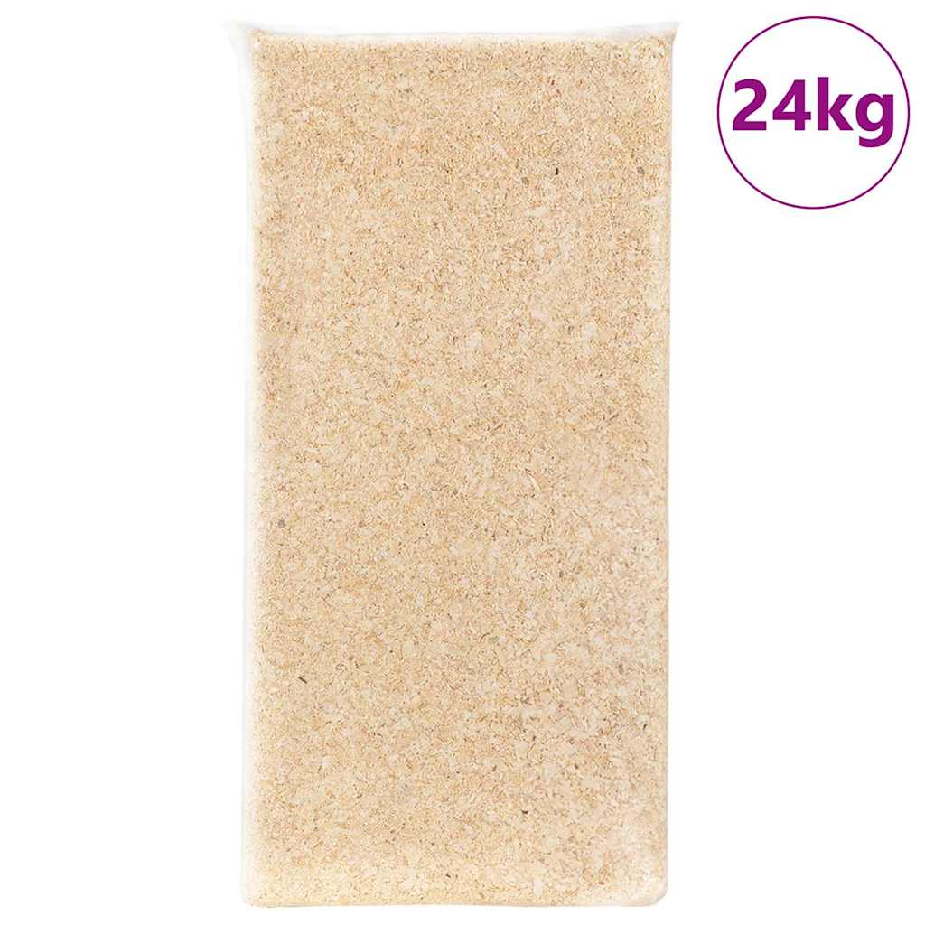 Vidaxl virutas de madera para excrementos animales madera de coníferas 24 kg
