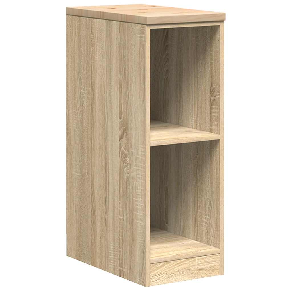 Armadio garage Vidaxx 30x51x85 cm in legno massello di pino color rovere Sonoma