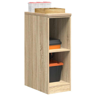 Armadio garage Vidaxx 30x51x85 cm in legno massello di pino color rovere Sonoma