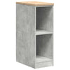 Vidaxl garagekast 30x51x85 cm massief grenenhout betongrijs