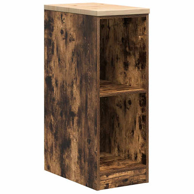 Armadio garage Vidaxx 30x51x85 cm in legno massello di pino, rovere affumicato