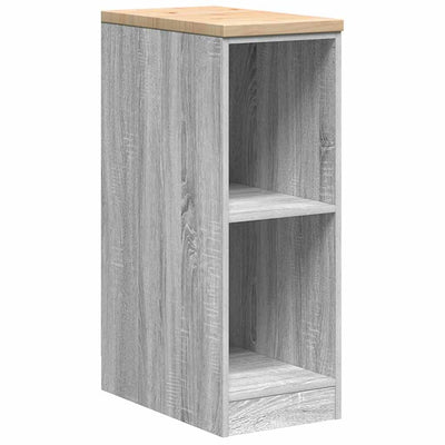 Mobile da garage Vidaxx 30x51x85 cm in legno massello di pino grigio Sonoma