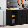 Vidaxx armario de garaje 40x51x85 cm madera maciza de pino negro