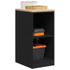 Vidaxl garagekast 40x51x85 cm massief grenenhout zwart