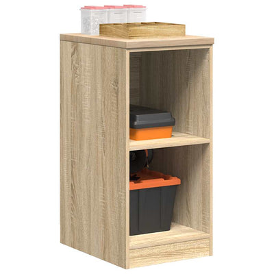 Armadio garage Vidaxx 40x51x85 cm in legno massello di pino color rovere Sonoma