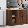 Armadio garage Vidaxx 40x51x85 cm in legno massello di pino, rovere marrone