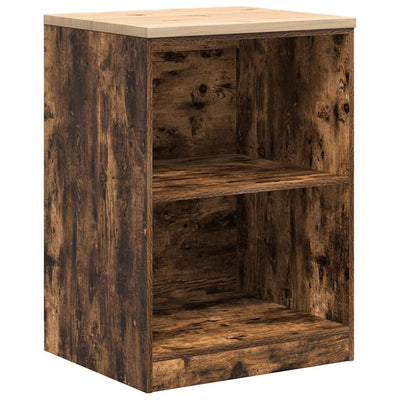 Armadio garage Vidaxx 60x51x85 cm in legno massello di pino, rovere affumicato