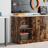 Vidaxl garagekast 60x51x85 cm massief grenenhout gerookt eiken