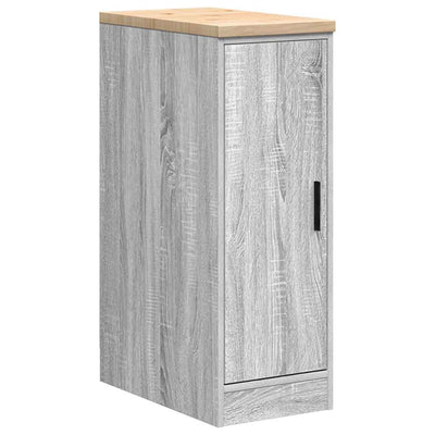 Mobile da garage Vidaxx 30x51x85 cm in legno massello di pino grigio Sonoma