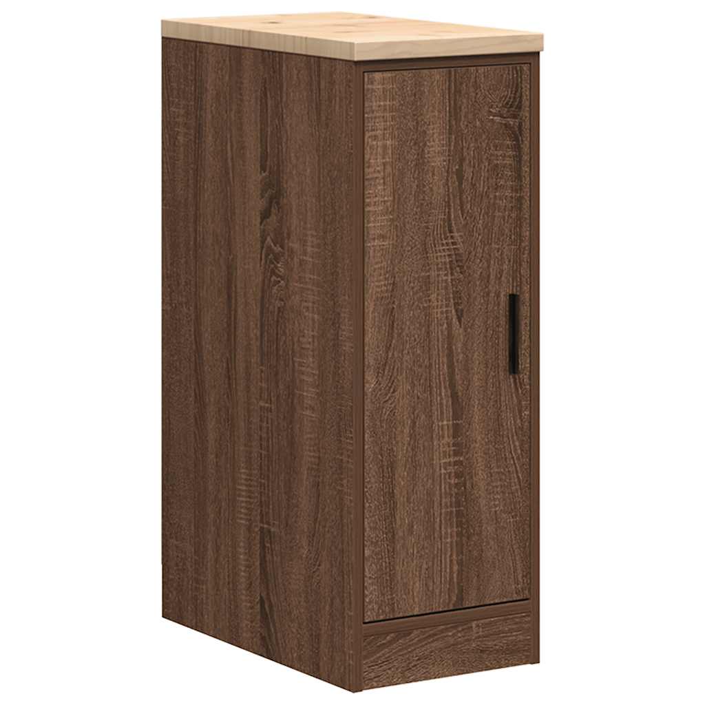 Armario de garaje Vidaxx 30x51x85 cm madera maciza de pino, roble marrón