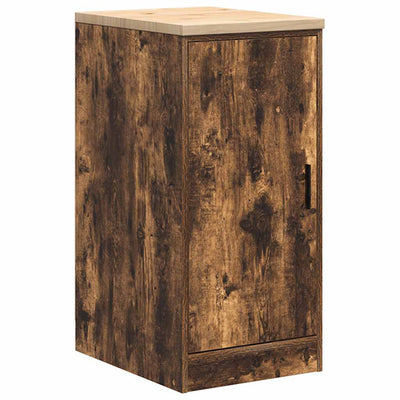 Armadio garage Vidaxx 40x51x85 cm in legno massello di pino, rovere affumicato