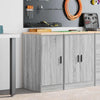 Vidaxx armario de garaje 40x51x85 cm madera maciza de pino gris sonoma
