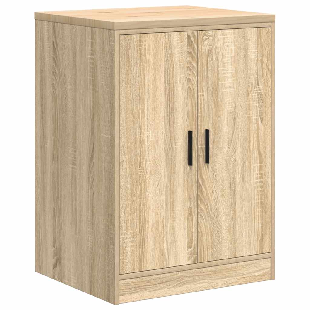 Vidaxl garagekast 60x51x85 cm massief grenenhout sonoma eikenkleurig