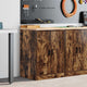 Vidaxl garagekast 60x51x85 cm massief grenenhout gerookt eiken