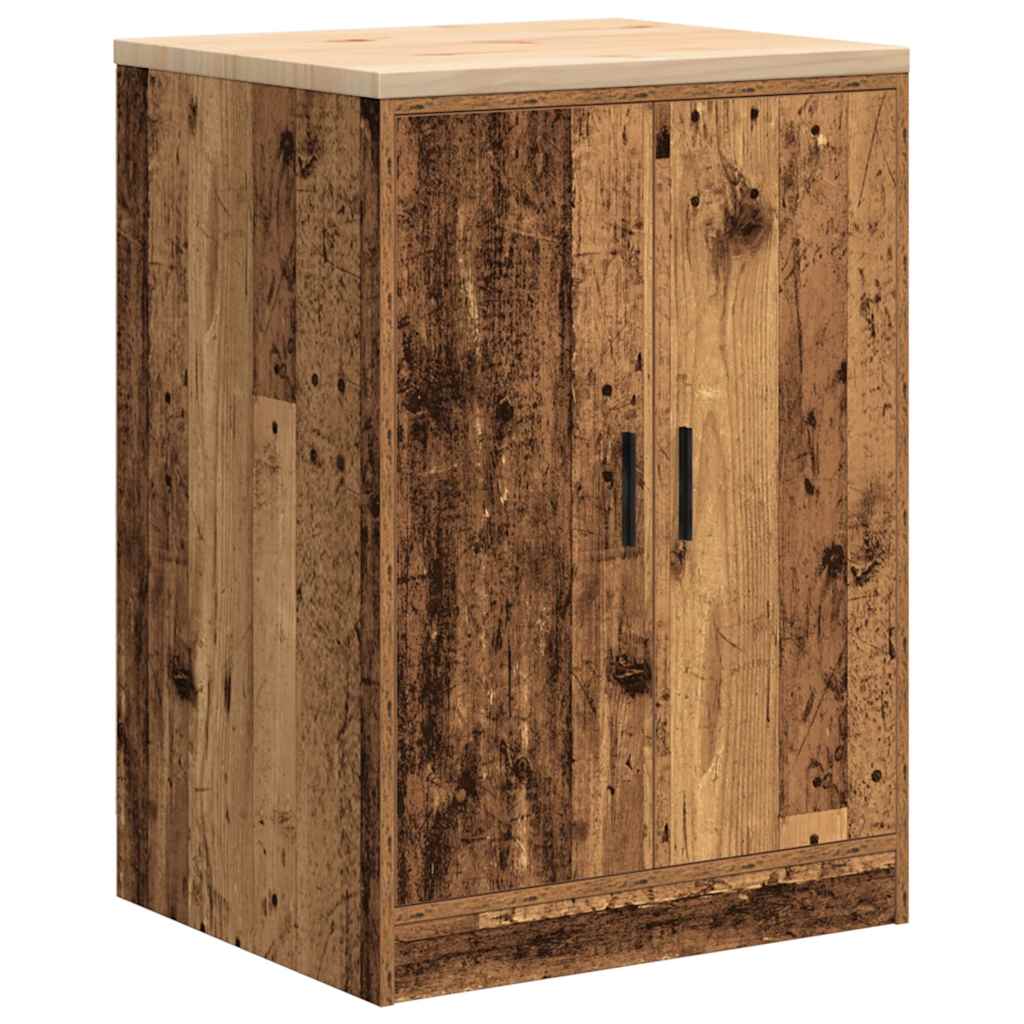 Armadio da garage Vidaxx 60x51x85 cm in legno vecchio di pino massiccio