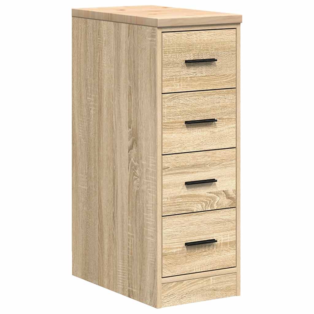 Vidaxl garagekast 30x51x85 cm massief grenenhout sonoma eikenkleurig