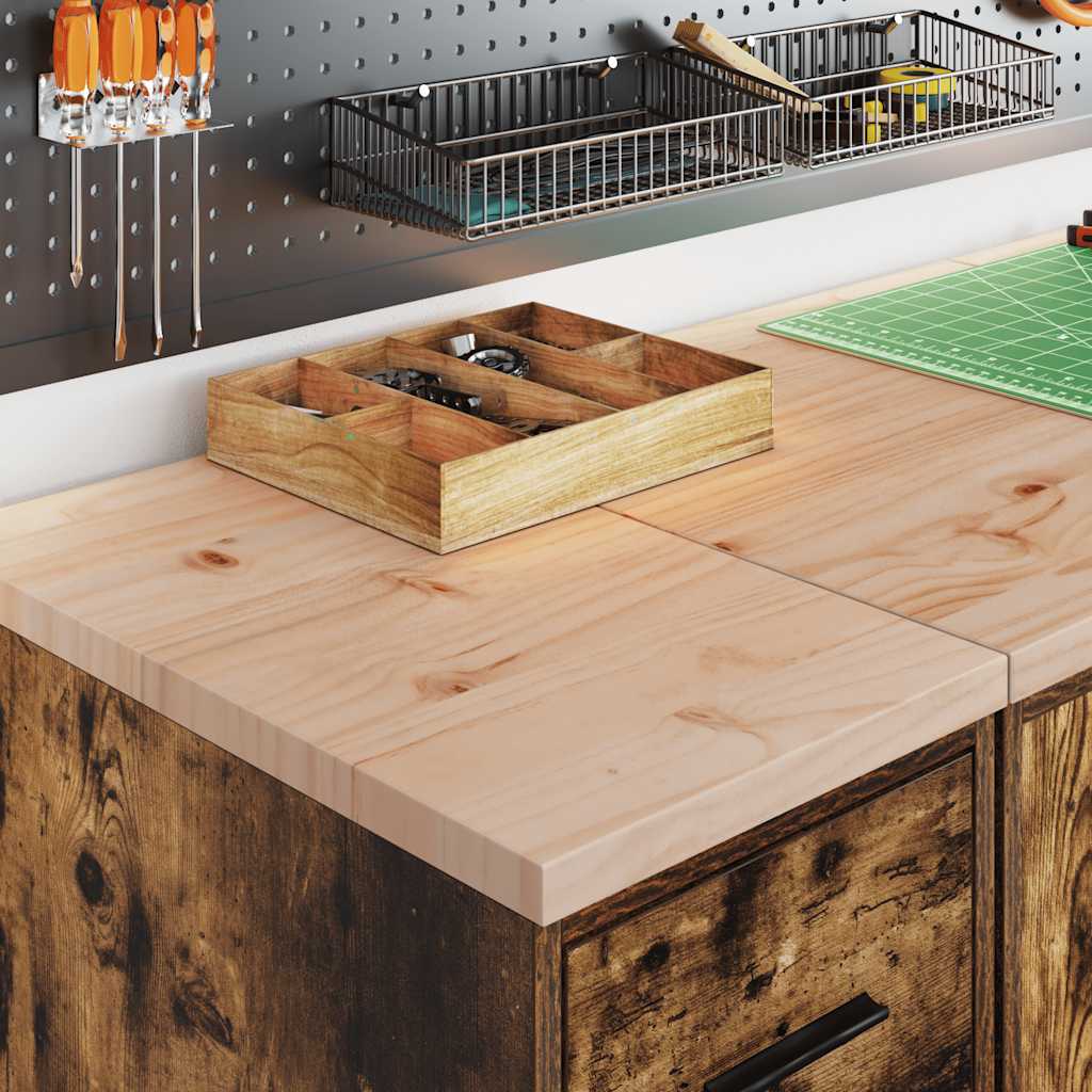 Vidaxl garagekast 30x51x85 cm massief grenenhout gerookt eiken