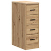 Vidaxl garagekast 30x51x85 cm massief grenenhout artisan eikenkleurig