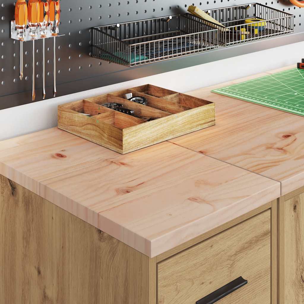 Vidaxl garagekast 30x51x85 cm massief grenenhout artisan eikenkleurig
