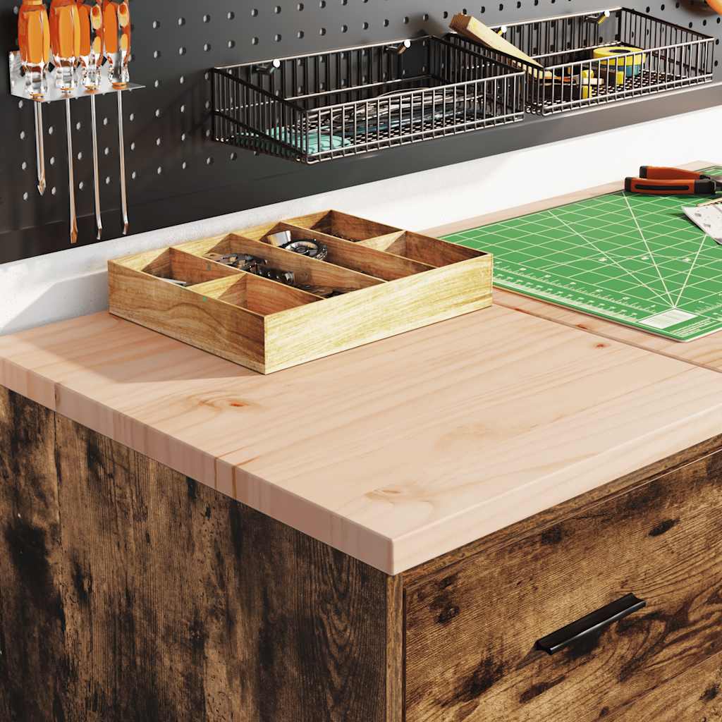 Vidaxl garagekast 40x51x85 cm massief grenenhout gerookt eiken