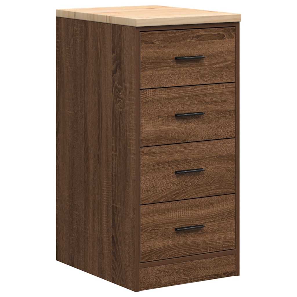 Armario de garaje Vidaxx 40x51x85 cm madera maciza de pino, roble marrón