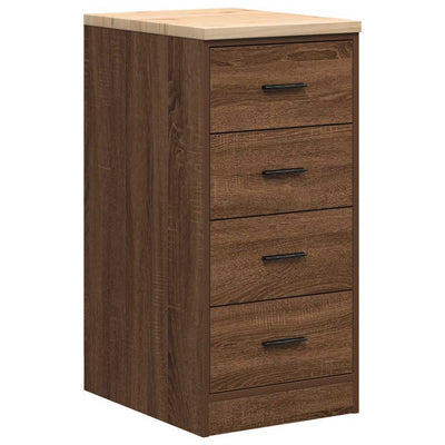 Armadio garage Vidaxx 40x51x85 cm in legno massello di pino, rovere marrone