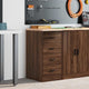 Vidaxl garagekast 40x51x85 cm massief grenenhout bruin eikenkleurig