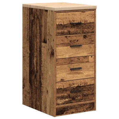 Armadio da garage Vidaxx 40x51x85 cm in legno vecchio di pino massiccio