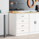 Vidaxl garagekast 60x51x85 cm massief grenenhout wit