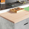 Vidaxl garagekast 60x51x85 cm massief grenenhout betongrijs