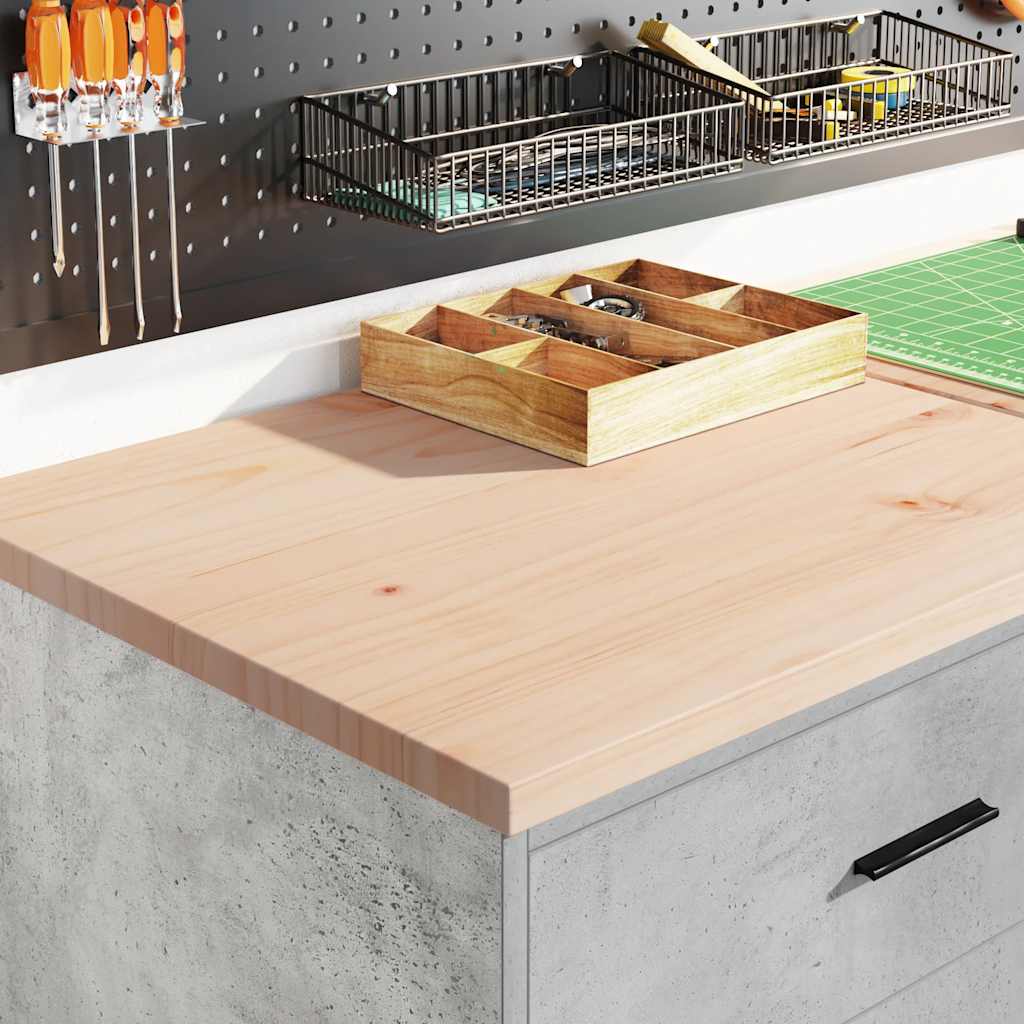 Vidaxl garagekast 60x51x85 cm massief grenenhout betongrijs