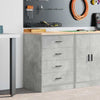 Vidaxx armario de garaje 60x51x85 cm madera maciza de pino gris hormigón